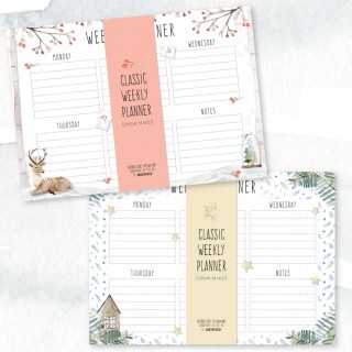 A4 Desk Planner- Winter Watercolour product image